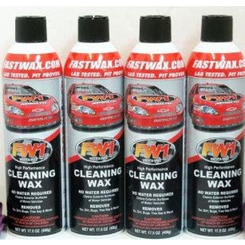 PartzBiz HD: 4400531-Waterless Wash Carnauba & Wax Fastwax FW1 Spray Can Removes Cleans Tar Dirt Bugs 4 Pack PartzBiz HD: 4400531-Waterless Wash Carnauba & Wax Fastwax FW1 Spray Can Removes Cleans Tar Dirt Bugs 4 Pack