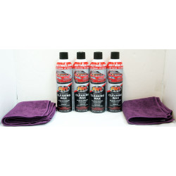 PartzBiz HD FW1 X4 & MF X4 - Waterless Wash Carnauba & Wax Fastwax FW1 สเปรย์ช่วยขจัดสิ่งสกปรก Tar Dirt Bugs 4 แพ็คไมโครไฟเบอร์ฟรี PartzBiz HD FW1 X4 & MF X4 - Waterless Wash Carnauba & Wax Fastwax FW1 สเปรย์ช่วยขจัดสิ่งสกปรก Tar Dirt Bugs 4 แพ็คไมโครไฟเบอร์ฟรี