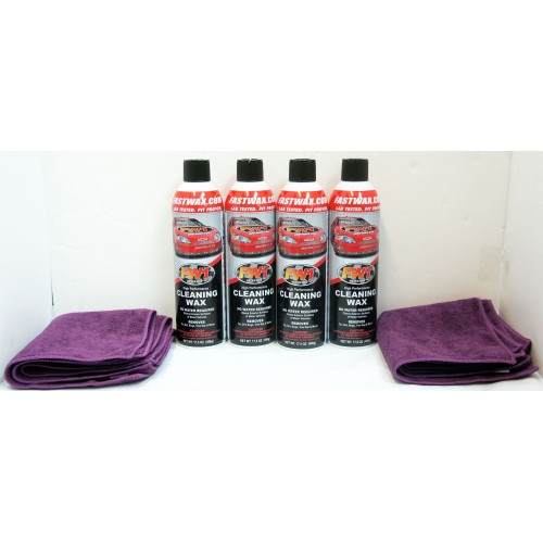 PartzBiz HD: 4400534-Waterless Wash Carnauba & Wax Fastwax FW1 สเปรย์ช่วยขจัดสิ่งสกปรก Tar Dirt Bugs 4 แพ็คไมโครไฟเบอร์ฟรี PartzBiz HD: 4400534-Waterless Wash Carnauba & Wax Fastwax FW1 สเปรย์ช่วยขจัดสิ่งสกปรก Tar Dirt Bugs 4 แพ็คไมโครไฟเบอร์ฟรี