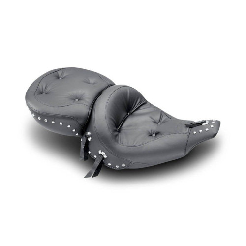 PartzBiz HD: 4400546-เบาะมัสแตง Wide Regal Style Chrome Studded Touring Seat Harley FLHT FLT 91-96 | 75555 PartzBiz HD: 4400546-เบาะมัสแตง Wide Regal Style Chrome Studded Touring Seat Harley FLHT FLT 91-96 | 75555