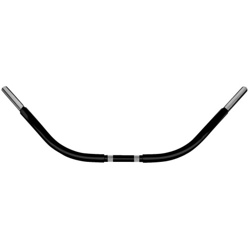 PartzBiz HD: 4400502-Wild 1 One Chubbys Beach Bar Handlebar Black for Harley Davidson