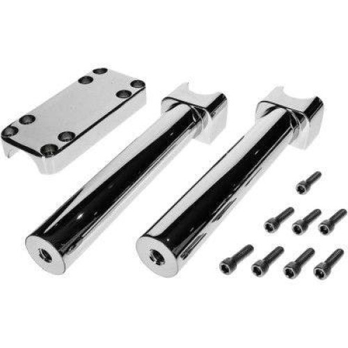 PartzBiz HD: 4400467-Wild 1 One WO910 Chrome 10" Savage Chubby Billet Riser 1 1/4" Bars 0602-1104 06021104 PartzBiz HD: 4400467-Wild 1 One WO910 Chrome 10" Savage Chubby Billet Riser 1 1/4" Bars 0602-1104 06021104