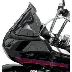 PartzBiz HD DS23100298 - เสื้อกั๊กกันลม 10” กระจกบังลม Dark Smoke Flip Design Harley Road Glide FLTRX 98-13 | 62-1040