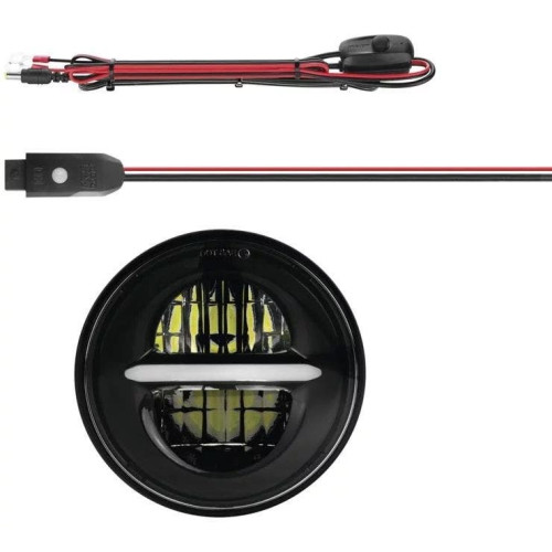 PartzBiz HD: 4400357-XK Chrome XK Glow XK-5IN-KIT-B Black 5-3/4" LED Motorcycle Headlight w/ Bluetooth custom color control street power sports chopper accessories upgrade retro show RGB 482180 PartzBiz HD: 4400357-XK Chrome XK Glow XK-5IN-KIT-B Black 5-3/4" LED Motorcycle Headlight w/ Bluetooth custom color control street power sports chopper accessories upgrade retro show RGB 482180