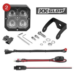 PartzBiz HD XK-XK065001-D-KIT - XK Glow C3 Cube Driving Lights With RGB Accent Lighting Kit XK065001-D-KIT PartzBiz HD XK-XK065001-D-KIT - XK Glow C3 Cube Driving Lights With RGB Accent Lighting Kit XK065001-D-KIT