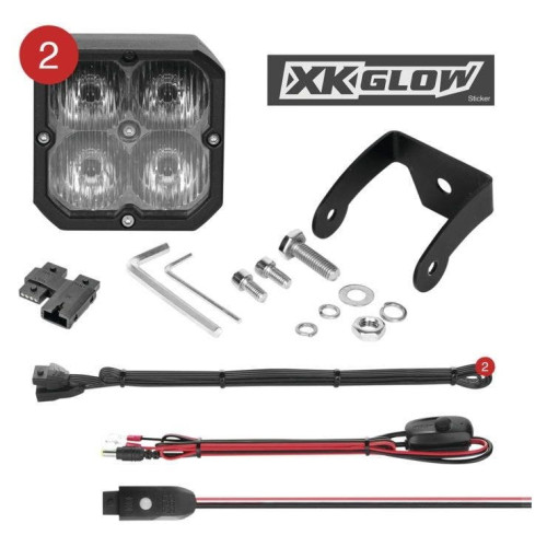 PartzBiz HD: 4400310-XK Glow C3 Cube Driving Lights With RGB Accent Lighting Kit XK065001-D-KIT PartzBiz HD: 4400310-XK Glow C3 Cube Driving Lights With RGB Accent Lighting Kit XK065001-D-KIT