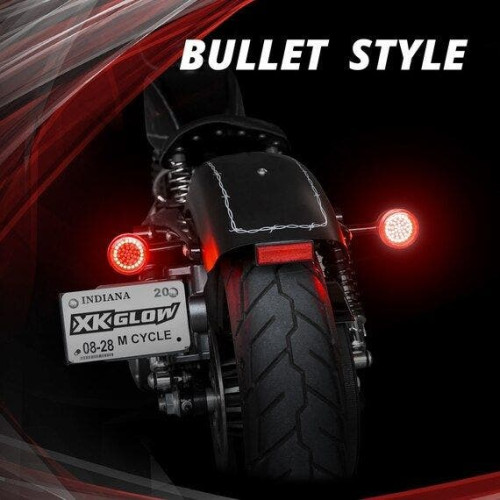 PartzBiz HD: 4400282-XK เรืองแสง LED สีแดงไฟเลี้ยวชุดเลนส์ Harley FLAT 1157 481967 XK1156B-RR-C davidson RGB CUSTOM Auto Show รถบรรทุกรถอัพเกรด PartzBiz HD: 4400282-XK เรืองแสง LED สีแดงไฟเลี้ยวชุดเลนส์ Harley FLAT 1157 481967 XK1156B-RR-C davidson RGB CUSTOM Auto Show รถบรรทุกรถอัพเกรด