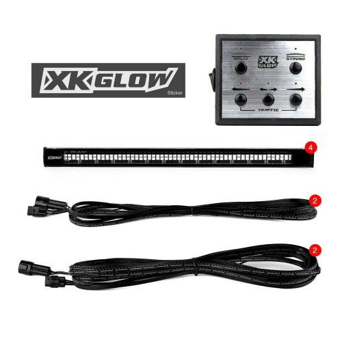 PartzBiz HD: 4400295-XK Glow Plug-And-Play Emergency Strobe Light Series Blue 4 piece XK052002-4B