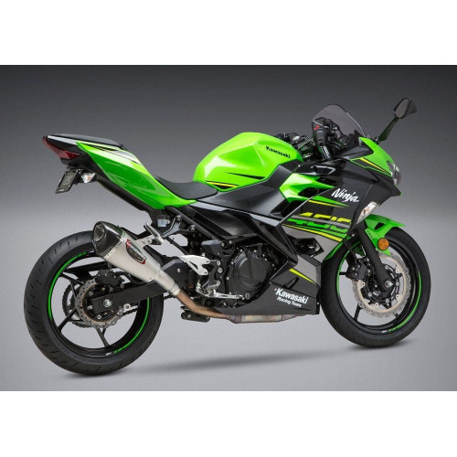 PartzBiz HD: 4400233-Yoshimura 14710BP520 สแตนเลส Alpha T Slip On Exhaust 18-19 Kawasaki Ninja 400 795783 1811-3513 18113513
