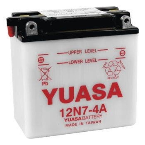 PartzBiz HD: 4400181-Yuasa Battery w/ Acid 12N7-4A 12V 7Ah YUAM2274A Rep OE 63731-99 66006-69