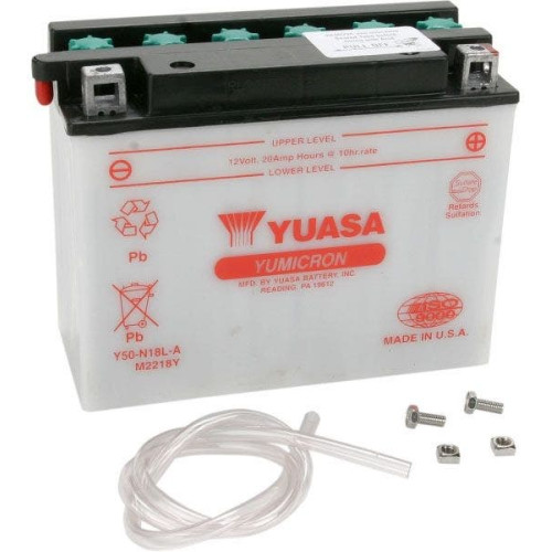 PartzBiz HD: 4400183-Yuasa Conventional Battery 12V Y50-N18L-A YUAM2218Y Rep OE 63793-01K 66010-82A PartzBiz HD: 4400183-Yuasa Conventional Battery 12V Y50-N18L-A YUAM2218Y Rep OE 63793-01K 66010-82A