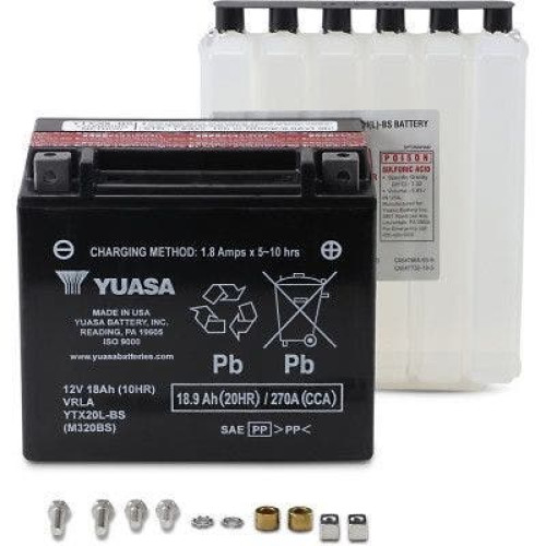 PartzBiz HD: 4400155-Yuasa YTX20L-BS High Performance AGM Maintenance-Free Battery ATV Motorcycle YUAM320BS 2113-0034 21130034 harley honda john deere kawasaki polaris victory yamaha replacement upgrade PartzBiz HD: 4400155-Yuasa YTX20L-BS High Performance AGM Maintenance-Free Battery ATV Motorcycle YUAM320BS 2113-0034 21130034 harley honda john deere kawasaki polaris victory yamaha replacement upgrade