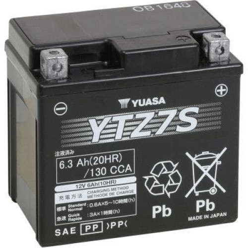 PartzBiz HD: 4400162-Yuasa YTZ7S High Performance AGM Maintenance-Free Battery ATV Motorcycle YUAM727ZS harley honda john deere kawasaki polaris victory yamaha replacement upgrade PartzBiz HD: 4400162-Yuasa YTZ7S High Performance AGM Maintenance-Free Battery ATV Motorcycle YUAM727ZS harley honda john deere kawasaki polaris victory yamaha replacement upgrade