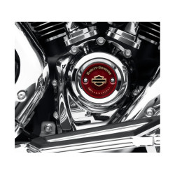 PartzBiz HD 103214 - ฝาครอบไทม์เมอร์ 25600176 120th Anniversary Collection สีแดง M8, Softail, Touring