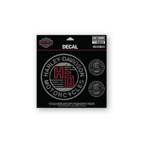 PartzBiz HD: 5000215-สติ๊กเกอร์ Harley-Davidson/Aufkleber FORGED CIRCLE DC324822