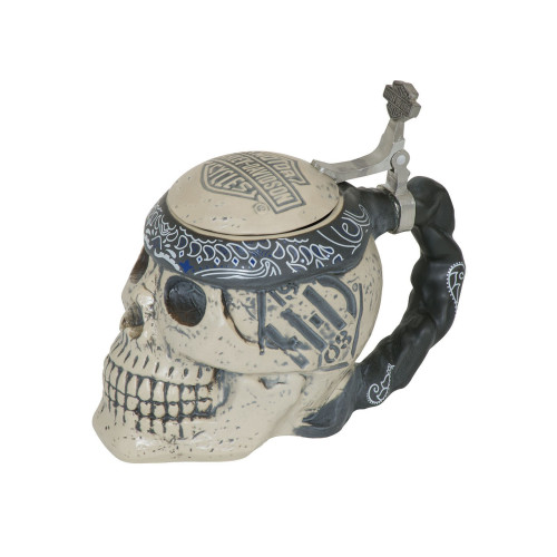 PartzBiz HD: 5000293-แก้วเบียร์ Harley-Davidson H-D Stein-Bierkrug Skull HDL-18606