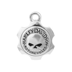 PartzBiz HD 83307 - Harley-Davidson RIDE BELL Silver Axel Skull ระฆังนำโชค HRB100