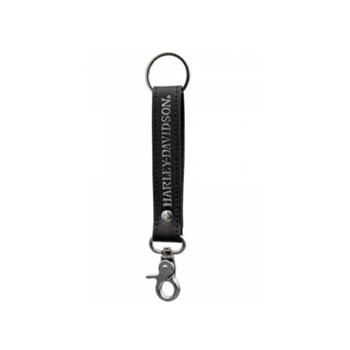 PartzBiz HD: 5000366-พวงกุญแจ Harley-Davidson Skull Black Vinyl Strap PC4542