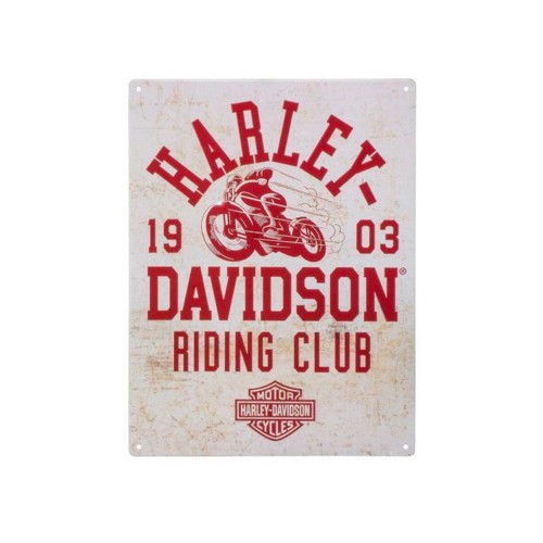 PartzBiz HD: 5000521-ป้ายดีบุก Harley-Davidson H-D Riding Club HDL-15545