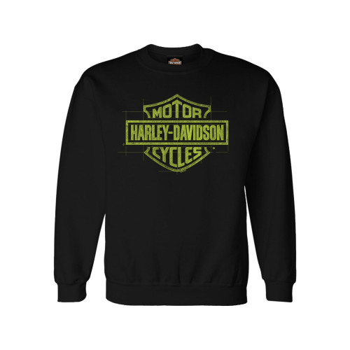PartzBiz HD: 5901184-เสื้อสเวตเตอร์ตัวแทนจำหน่ายผู้ชาย Harley-Davidson Heritage Sketch Crew R004741 PartzBiz HD: 5901184-เสื้อสเวตเตอร์ตัวแทนจำหน่ายผู้ชาย Harley-Davidson Heritage Sketch Crew R004741