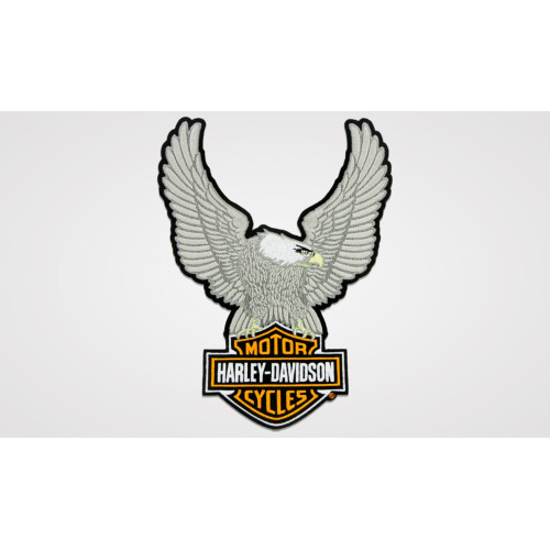 PartzBiz HD: 5000582-ป้าย/ตราสัญลักษณ์ Harley-Davidson Silver Eagle Bar&Shield 8011604 PartzBiz HD: 5000582-ป้าย/ตราสัญลักษณ์ Harley-Davidson Silver Eagle Bar&Shield 8011604