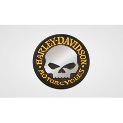PartzBiz HD 101714 - ป้าย/สัญลักษณ์ Harley-Davidson Willie G Skull แบบสะท้อนแสง 8011673