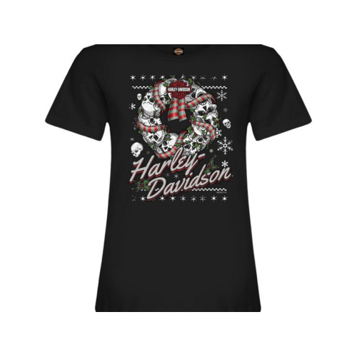 PartzBiz HD: 5901312-ฮาร์ลีย์-เดวิดสัน Wreath Lds เสื้อเชิ้ตผู้หญิงตัวแทนจำหน่าย 3001792