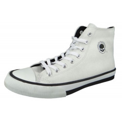 PartzBiz HD 97133 - รองเท้าผ้าใบผู้ชาย Harley-Davidson Baxter สีขาว D93679