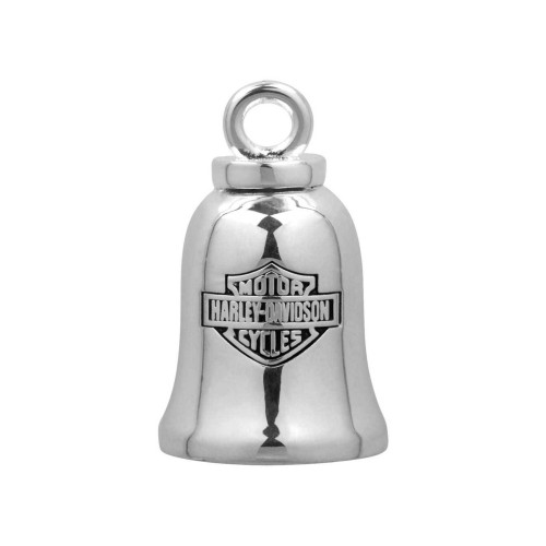 PartzBiz HD: 5000744-Harley-Davidson RIDE BELL Silver B&S Logo ระฆังนำโชค HRB013