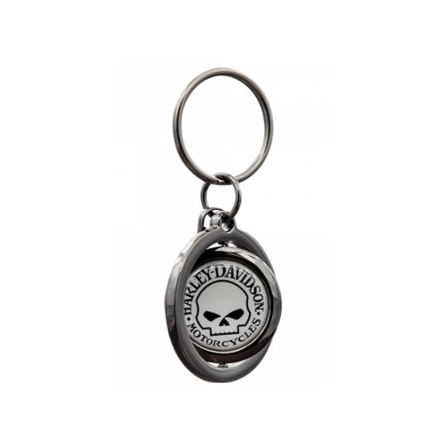 PartzBiz HD: 5000767-พวงกุญแจ Harley-Davidson Skull Spinner PC4533