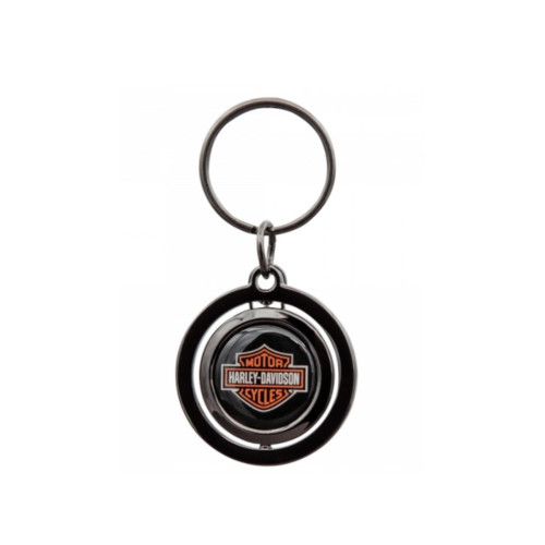 PartzBiz HD: 5000768-พวงกุญแจ Harley-Davidson Spinner Bar&Shield P4528