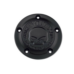 PartzBiz HD 81646 - ฝาครอบจับเวลา 25600087 Willi G. Skull Collection Black Twin Cam, Softail, Dyna