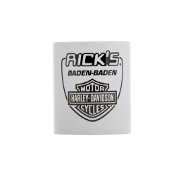 PartzBiz HD 84930 - แก้วมัค Rick’s Harley Davidson Baden-Baden โลโก้สีขาว