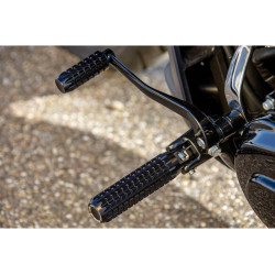 PartzBiz HD 83121 - Rider Pegs, AK 4.7, Black, Softail M8 Since 2018 + Sportster S