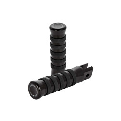 PartzBiz HD 83123 - Rider Pegs, O-Rings, Black, Softail M8 Since 2018 + Sportster S