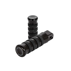PartzBiz HD 83125 - Passenger Foot Pegs, O-Ring, Black, Softail M8 Since 2018