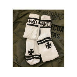PartzBiz HD 97199 - Pro Anti Knee High Socks WCCSK002WT ถุงเท้า