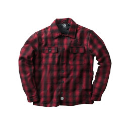 PartzBiz HD 104570 - Wool Lined Plaid Shirt Wccjs046Rd Shirt Jacket