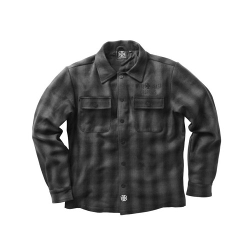 PartzBiz HD: 5902561-เสื้อเชิ้ตลายสก๊อตบุขน WCCJS047GRM เสื้อแจ็คเก็ตเชิ้ต