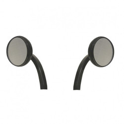 PartzBiz HD SD-MR-BK-LH - Speed Dealer Customs 2.5 Black Anodized Motorcycle Mirrors